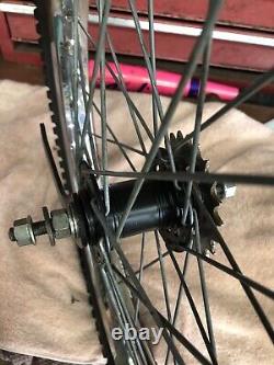 Vintage Schwinn Scrambler Araya 7c 20x2.125 Steel Chrome Wheel/tire Shimano Mx