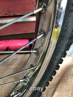 Vintage Schwinn Scrambler Araya 7c 20x2.125 Steel Chrome Wheel/tire Shimano Mx