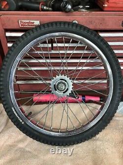 Vintage Schwinn Scrambler Araya 7c 20x2.125 Steel Chrome Wheel/tire Shimano Mx