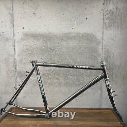 Vintage Schwinn Sierra Frame Set 20.5 in Black Chrome 4130 CRMO Ding MTB 26