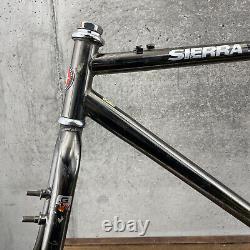 Vintage Schwinn Sierra Frame Set 20.5 in Black Chrome 4130 CRMO Ding MTB 26