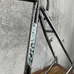 Vintage Schwinn Sierra Frame Set 20.5 in Black Chrome 4130 CRMO Ding MTB 26