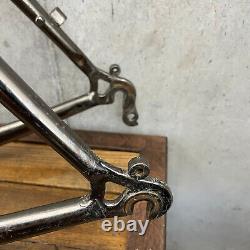 Vintage Schwinn Sierra Frame Set 20.5 in Black Chrome 4130 CRMO Ding MTB 26