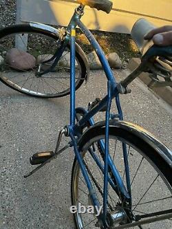 Vintage Schwinn Speedster Humpback Frame Bicycle Bike Blue Classic