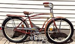 Vintage Schwinn Spitfire Balloon Tire Straight Bar Cruiser Boys 24 Bike