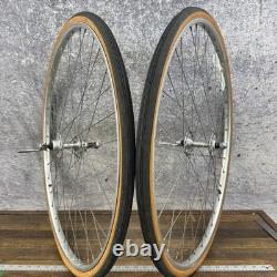 Vintage Schwinn Sports Tourer Wheels 27in Wheelset Weinmann 36H Rims 123mm 72