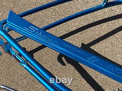 Vintage Schwinn Starlet 26 Bicycle Frame w Pedal Crank & Front Fork Orig Paint