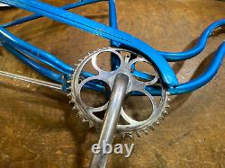 Vintage Schwinn Starlet 26 Bicycle Frame w Pedal Crank & Front Fork Orig Paint