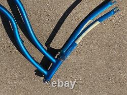 Vintage Schwinn Starlet 26 Bicycle Frame w Pedal Crank & Front Fork Orig Paint