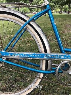 Vintage Schwinn Starlett III 3 Cruiser Bike Bicycle Rack Horn Tank Front Rack