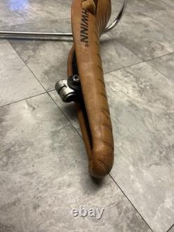 Vintage Schwinn Sting-Ray Banana Seat Rare Brown with Metal Tag Emblem- Chrome