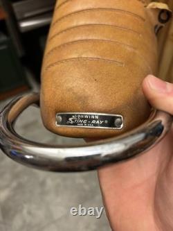 Vintage Schwinn Sting-Ray Banana Seat Rare Brown with Metal Tag Emblem- Chrome