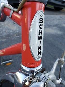 Vintage Schwinn Sting Ray Fastback 20 5 Speed Muscle Bike