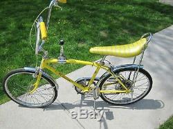 Vintage Schwinn Sting Ray Fastback Stik Shift Muscle Bike Bicycle October 1972