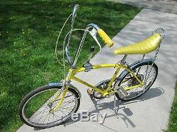 Vintage Schwinn Sting Ray Fastback Stik Shift Muscle Bike Bicycle October 1972