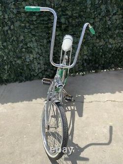 Vintage Schwinn Sting-Ray Green 20 Wheel Bike Banana Pearlie Seat Adult/Kids