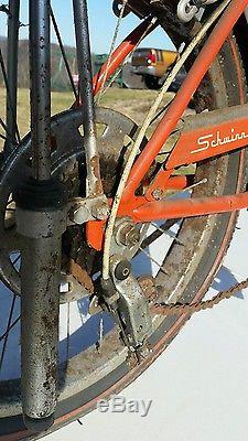 Vintage Schwinn Sting Ray Orange Krate bicycle Stik shifter WOW LOOK