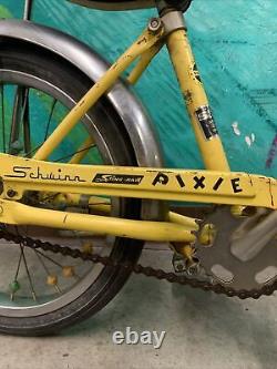 Vintage Schwinn Sting-Ray PIXIE Yellow Bicycle