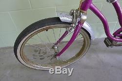 Vintage Schwinn Sting-Ray Slik Chik Purple Bike Bicycle All Original