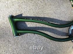 Vintage Schwinn Stingray 1971 Frame Green Slik Chik 20