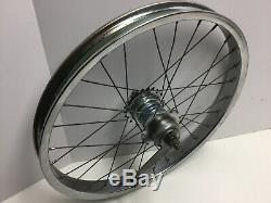 Vintage Schwinn Stingray 20 S2 Chrome Rear Wheel Bendix Blue Band 2 Speed NICE