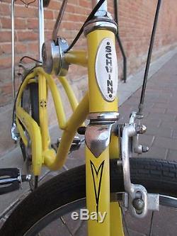 Vintage Schwinn Stingray 5 Speed, Chicago Muscle Bike, Banana Seat, Yellow