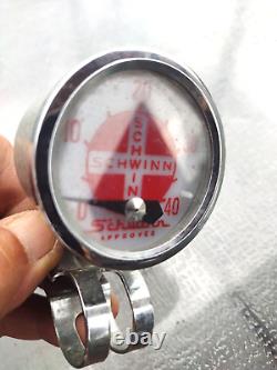 Vintage Schwinn Stingray Bicycle Speedometer 20 Drive CABLE SPINS SPEEDO DOES'T