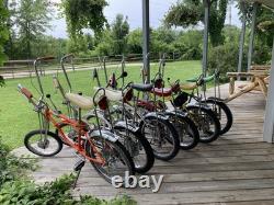 Vintage Schwinn Stingray Bicycles Assorted Colors Collection 6 Bikes