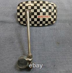 Vintage Schwinn Stingray Bike Pals Checkerboard Mirror, Krate, Musclebike
