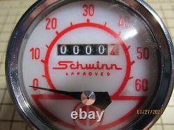 Vintage Schwinn Stingray Bike Speedometer 60 mph