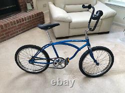 Vintage Schwinn Stingray Blue BMX BX around 1977 Bicycle Bike