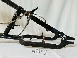 Vintage Schwinn Stingray Chopper OCC Bicycle Main Frame Pedals Chain Fork Part