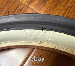 Vintage Schwinn Stingray Deluxe 67 Slik 20x2.125 Whitewall Tire Only USA NOS