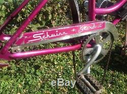 Vintage Schwinn Stingray Fastback Violet Stardust 1969 Old Muscle Bike