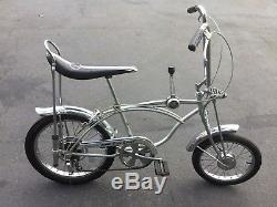 Vintage Schwinn Stingray Grey Ghost 5 Speed Stick Shift Boys Bike