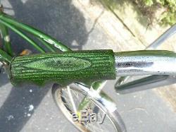 Vintage Schwinn Stingray Junior Bicycle Green Bike Banana Seat Ape Hanger Bars
