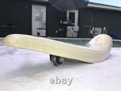 Vintage Schwinn Stingray Krate White Silver Sparkle Banana Seat 20 Smoothie