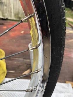 Vintage Schwinn Stingray Stamped Front Tubular S7 Wheel Rim/tire 20x1.75