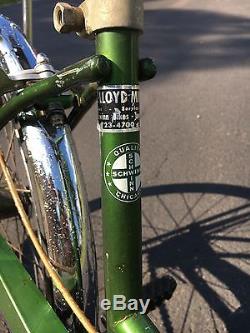 Vintage Schwinn Stingray Stardust 3 Speed Bicycle Green 20 All Original