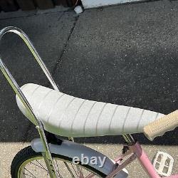 Vintage Schwinn Stingray banana seat bicycle with original basket. Beautiful