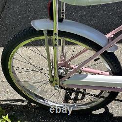 Vintage Schwinn Stingray banana seat bicycle with original basket. Beautiful