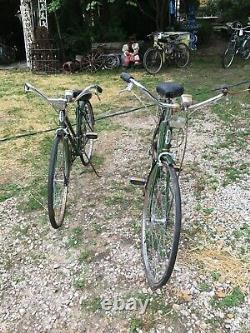 Vintage Schwinn Suburban 10 Speed Bicycle 1971 Girls and Boys Bike Combo 23in