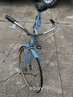 Vintage Schwinn Suburban 10 Speed Bicycle Blue 1970s Womans Bike