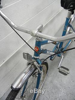 Vintage Schwinn Suburban 3-Speed Blue Bike Road Cruiser Bicycle