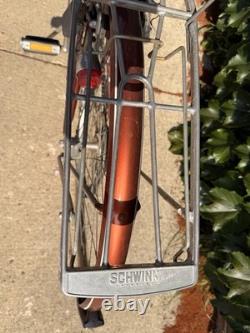 Vintage Schwinn Suburban 5-Speed Bicycle Cruiser 1970s Bike, Air Pump + Lights