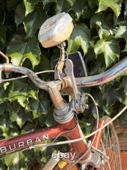 Vintage Schwinn Suburban 5-Speed Bicycle Cruiser 1970s Bike, Air Pump + Lights