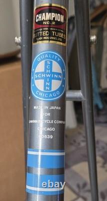 Vintage Schwinn Super Sport Frame Japan Made 4130 Chrmo 1981 X-Tra Lite Lugged
