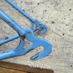 Vintage Schwinn Super Sport Step Through Frame 20in Blue CRMO 27in 120mm Women