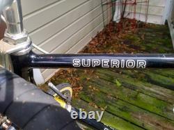 Vintage Schwinn Superior Road Bike Black Made in USA