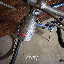 Vintage Schwinn Traveler Bicycle Blue WithLights New Tubes/Tires